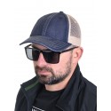 Șapcă din denim cu plasa