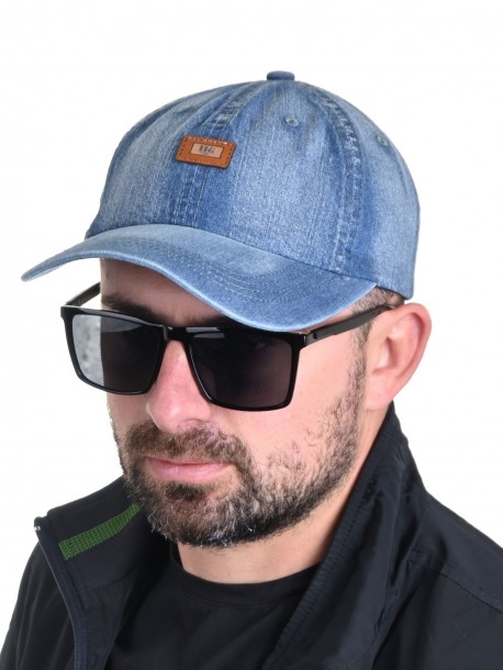 Șapcă din denim cu varf