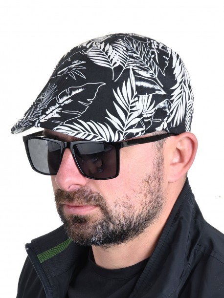 Bască de vară pentru bărbați cu motive florale