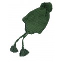 Caciulă verde tricotată pentru copii