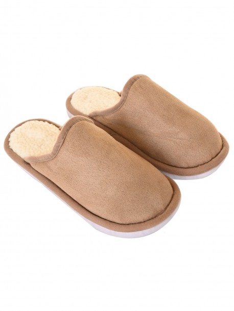 Papuci groși pentru bărbați - culoare kaki