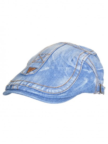 Bască elegantă din denim pentru bărbați