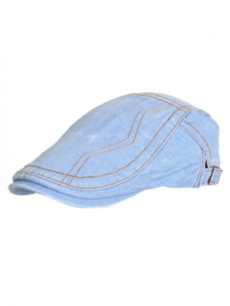 Bască din denim Vodo - albastru deschis