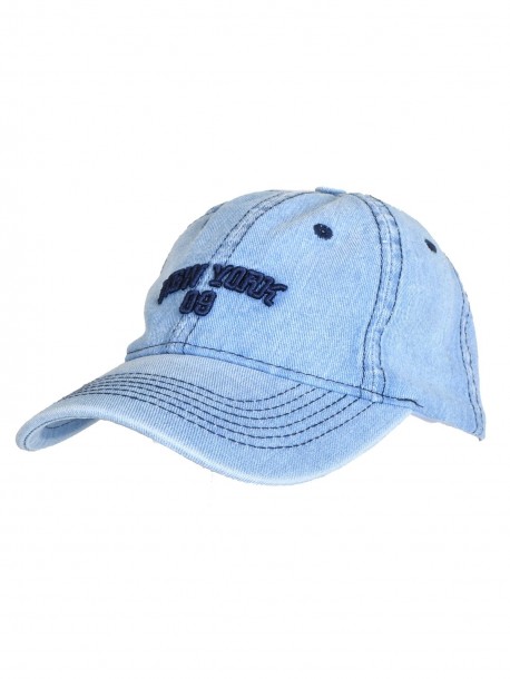 Șapcă din denim albastru deschis New York