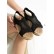 Sandale din dantela de culoare neagra 1