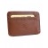 Portcard din piele de culoare maro deschis Mod 55 1