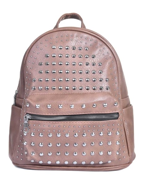 Rucsac de dama cu capse - bej
