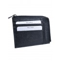 Portcard cu fermoar - negru