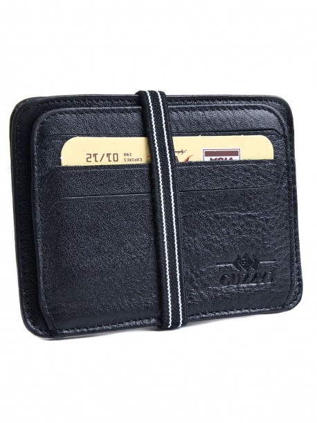 Portcard cu bandă elastică - negru Mod 54
