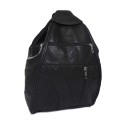 Rucsac negru de dama din piele naturala