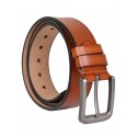 Curea bărbătească clasică maro cu cataramă metalică