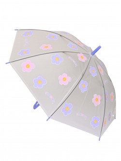 Umbrelă cu flori pentru copii - violet