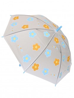 Umbrelă pentru copii cu flori - albastră