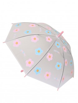Umbrelă cu flori pentru copii - roz