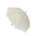 Umbrelă pentru copii cu flori - verde