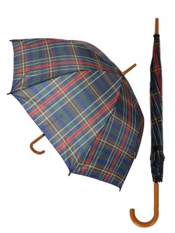Umbrelă de ploaie în carouri - Culoare verde