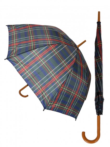 Umbrelă de ploaie în carouri - Culoare verde