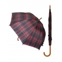 Umbrelă de ploaie în carouri - Culoare neagră