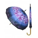 Umbrelă elegantă pentru femei în albastru și violet