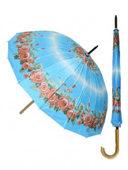 Umbrelă elegantă de damă cu flori