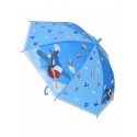 Umbrelă pentru un băiat în albastru cu un avion