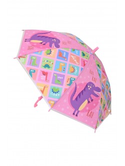 Umbrelă pentru copii pentru o fetiță cu dinozauri