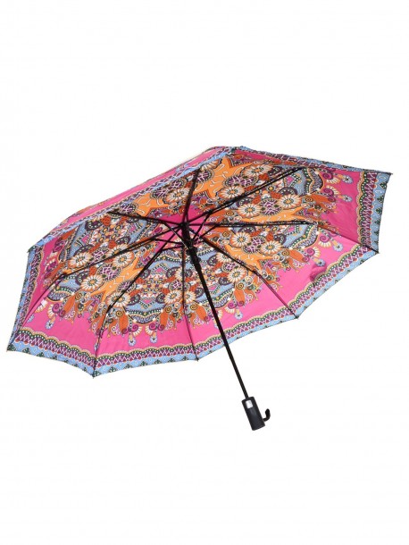 Umbrelă colorată pentru femei - roz 041