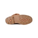 Botine de dama cu puf - maro
