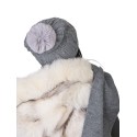 Caciula si esarfa - gri