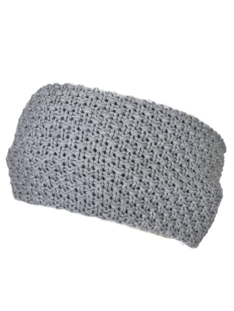 Bentita pentru cap, tricotata - gri