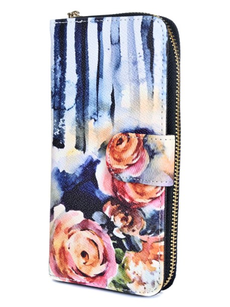 Portofel de dama cu motive florale