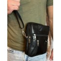 Geanta eleganta din piele naturala pentru barbati - negru