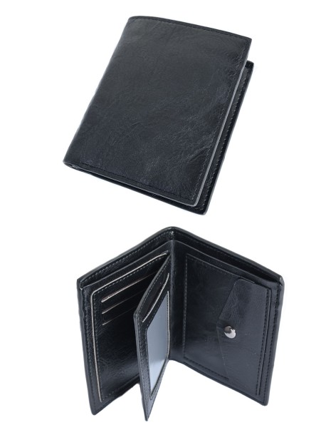 Portofel vertical negru Q2350