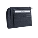 Portcard cu fermoar - negru