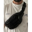 Borsetă bărbătească din piele naturală de culoare negru