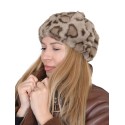 Pălărie elegantă de damă în culoarea bej