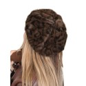 Pălărie elegantă de damă - maro