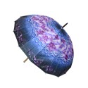 Umbrelă elegantă pentru femei în albastru și violet