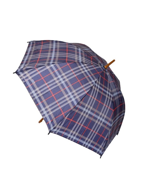 Umbrelă de ploaie în carouri - Culoare albastră