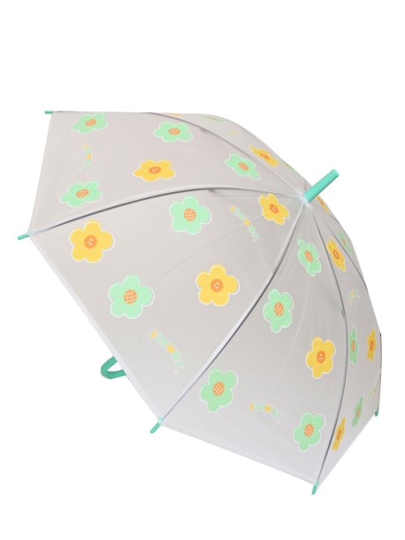 Umbrelă pentru copii cu flori - verde