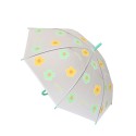 Umbrelă pentru copii cu flori - verde