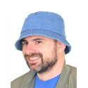 Pălărie din denim cu boruri | Vodo.ro