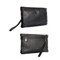 Clutch bărbătesc negru din piele naturală