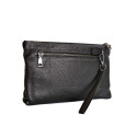 Clutch bărbătesc negru din piele naturală