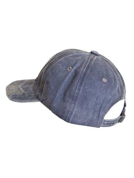 Șapcă albastră din denim cu broderie