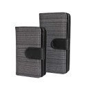Portofel elegant negru de damă cu închidere cu capse