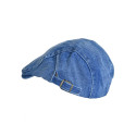 Bască bărbătească clasică din denim albastru