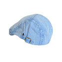 Bască bărbătească clasică din denim bleu