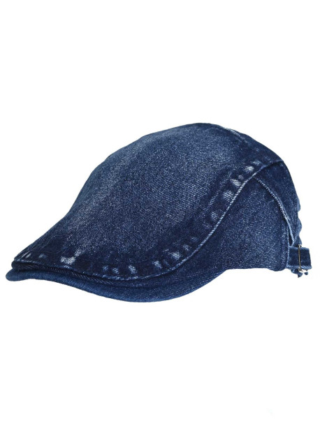 Bască bărbătească clasică din denim bleumarin