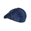 Bască bărbătească clasică din denim bleumarin